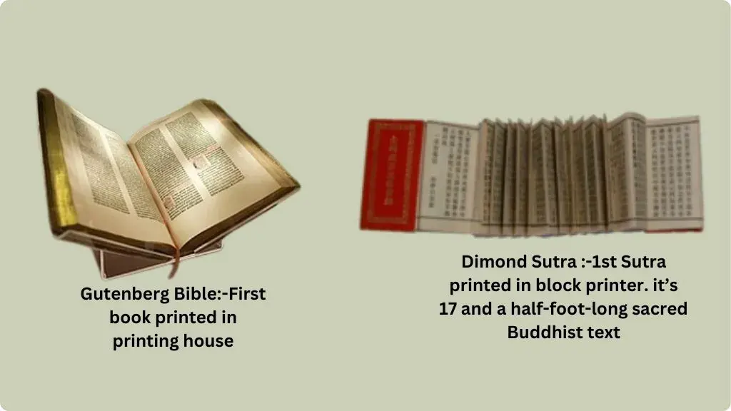 Diamond Sutra and Gutenberg Bible