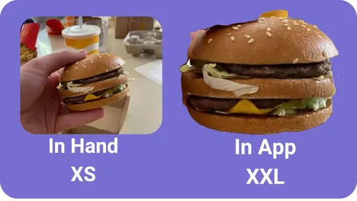 shape and size are being smaller
