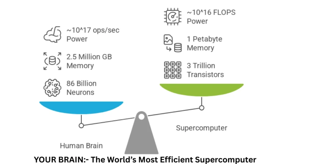 BRAIN VS SUPERCOMPUTER
